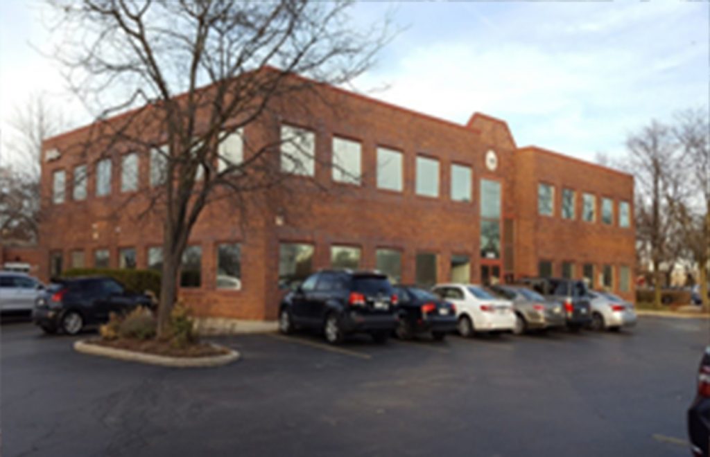 Wilmette office and parking lot